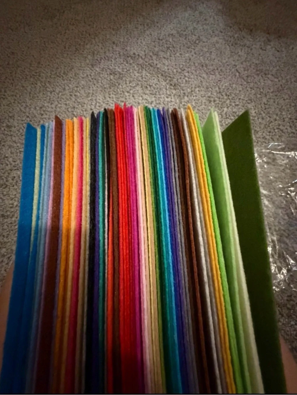 Assorted Multicolor Craft Felt Sheets - Home Party SuppliesLot of 70